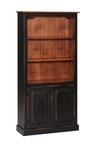 Pine 6' Bookcase with Doors