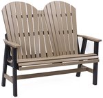 Berlin Gardens Patio Comfo-Back Poly Love Seat Bench