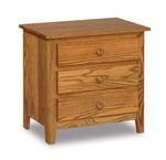 Shaker Medium Three Drawer Nightstand