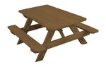 Pressure Treated Pine Kids Wooden Picnic Table