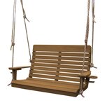 Amish Pine Wood Outdoor Highback Swing