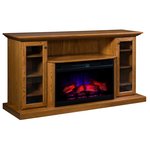 Amish Brentwood Electric Fireplace TV Stand