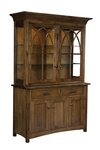 Amish Handcrafted Aerie Dining Hutch Cabinet