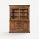 Amish Monet Contemporary Sideboard and Hutch with Sliding Doors
