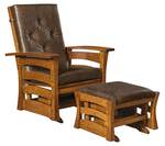 Leavenworth Glider Chair with Wood Frame