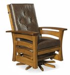 Amish Leavenworth Mission Glider Swivel Chair