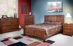 Quick Ship Old World Mission Panel Five Piece Bedroom Set in Rustic Quarter Sawn White Oak