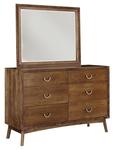 Phoenix Six Drawer Dresser with Optional Mirror