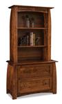 Boulder Creek Two Drawer Lateral File Cabinet with Bookcase Top