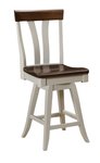 Amish Small Chantilly Bar Stool with Swivel Seat