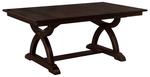 Amish Bloomingdale Dining Table with half circle supports on either end