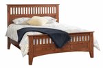 Amish Siesta Mission Bed in Oak Wood
