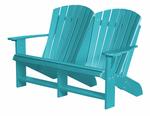 Outdoor Poly Furniture Heritage Double Adirondack Chair