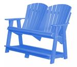 Outdoor Poly Furniture Heritage Double High Adirondack Chair