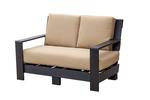 Eco Poly Outdoor Contemporary Deep Seat Love Seat