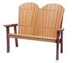 Beachfront Poly Adirondack Bench