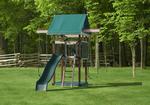 Play Mor Fun Space Saver Poly Swing Set
