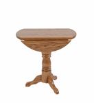 Round Single Pedestal Drop Leaf Table