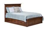 Amish High Point Platform Storage Bed