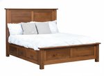 Amish High Point Platform Storage Bed