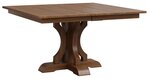 Amish Franklin Solid Wood Single Pedestal Dining Table