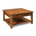 1 Drawer Amish Made American Heritage Square Coffee Table - Choose Size