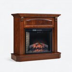 Amish 50" Cordova Hardwood Wall Mantel with Electric Fireplace