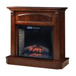 Amish 50" Cordova Hardwood Wall Mantel with Electric Fireplace