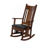 Amish Rocking Chair with Hickory Foot Stool – Rocking Furniture