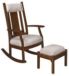 Oakland Supreme Panel Rocker with Tacks and Headrest