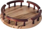 Lazy Susan with Rails and Spindles