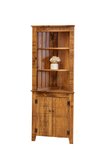 Country Pine Corner Hutch