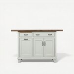Solid Wood 48" Kitchen Island - Custom Options