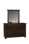 Pine 60" Dresser with Optional Crown Mirror