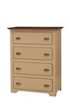 Country Pine 4-Drawer Chest