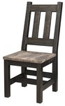 Rustic Rough-Cut Maple Wood Dining Chair