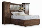 Amish Amos Pier Wall Unit Storage Bed