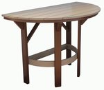 60" Half Round Poly Dining Table