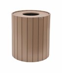 Berlin Gardens Outdoor Poly Lumber Trash Can - 32 Gallon