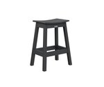 Berlin Gardens Outdoor Poly Saddle Counter Stool