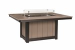 Berlin Gardens Donoma Poly Rectangular Fire Pit