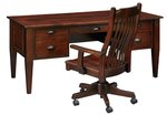 Country Mission Style Executive Desk