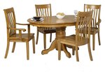 Single Pedestal 7-Piece Dining Set