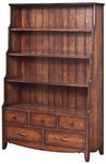 51" Wide Edmond Solid Wood Bookcase