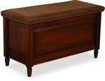 Stone Briar Blanket Chest with Leather Seat
