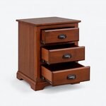 Amish Charleston 3-Drawer Nightstand