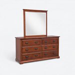 Amish Charleston Dresser with Optional Mirror