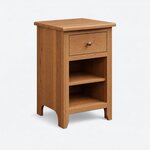 Amish Mt. Osos 1-Drawer Nightstand with Shelf