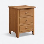 Amish Mt. Osos 3-Drawer Nightstand