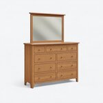 Amish Mt. Osos 9-Drawer Dresser with Optional Mirror